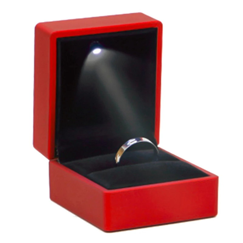 

Luxury Square Jewelry Earring Ring Display Case Box Storage Organizer Holder Gift Packaging Box Portable Travel Wedding