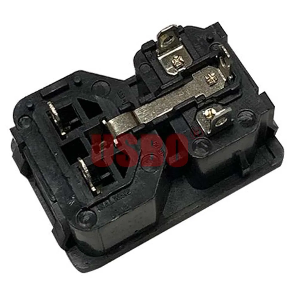 Универсальный черный медный 10А 250В AC Разъем питания IEC320-C13/C14 2 Jack PDU шасси сервер