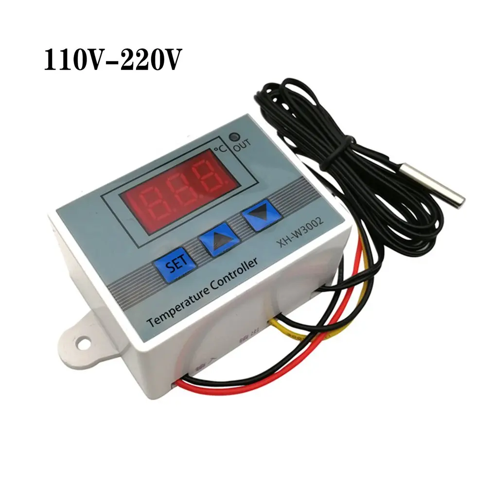 

XH-W3002 W3002 AC 110V-220V DC24V DC12V светодиодный цифровой терморегулятор Термостат Температура Управление; Управление выключатель расходомер