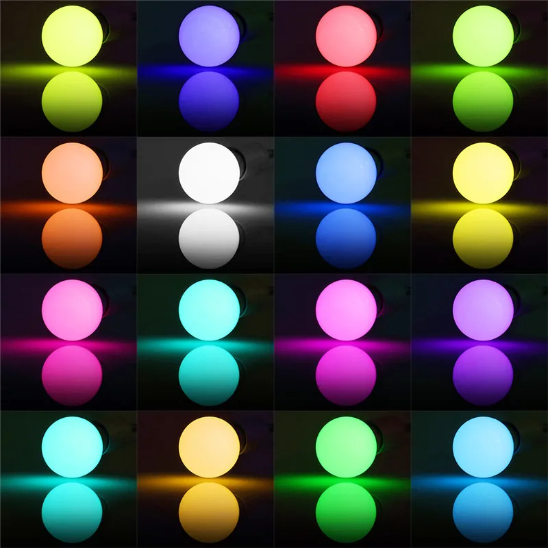 Светодиодная лампа RGB 5 Вт волшебная с регулируемой яркостью E27 B22 сменные цвета