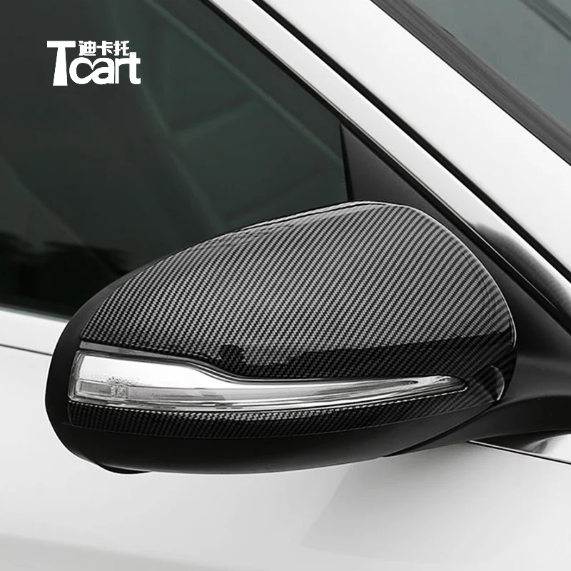 

Чехлы из АБС-пластика для автомобильных зеркал заднего вида из углеродного волокна для Mercedes Benz C E class W205 W213 GLC X253 2020, аксессуары