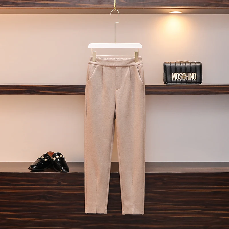 Женский спортивный костюм большого размера плюс свитер + штаны комплект из двух