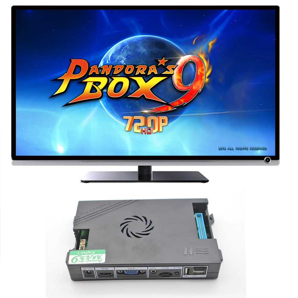 2 игрока оригинальный Pandora Box 9 копия SANWA Джойстик HAPP кнопочный переключатель для DIY