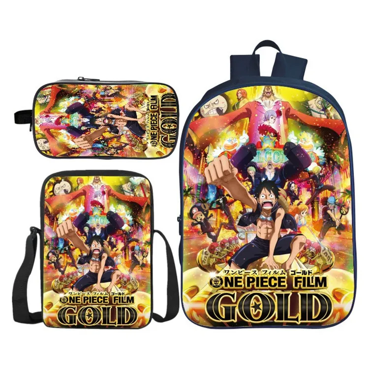 Комплект из 3 шт. аниме цельный Косплей рюкзак для ноутбука студенческий школьный