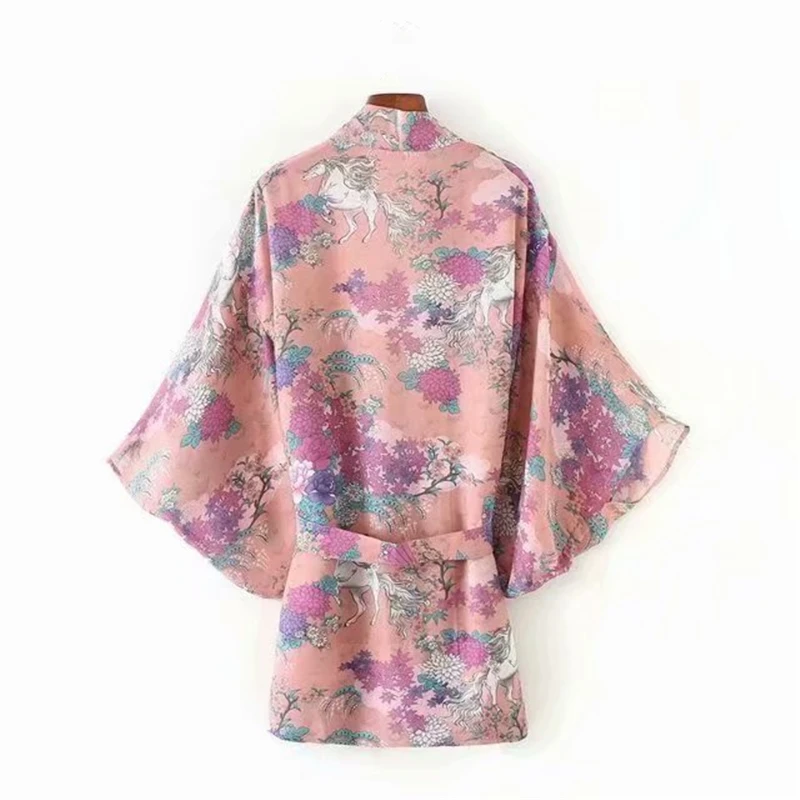 В винтажном стиле Шикарные женские ботильоны из конского цветочный принт с