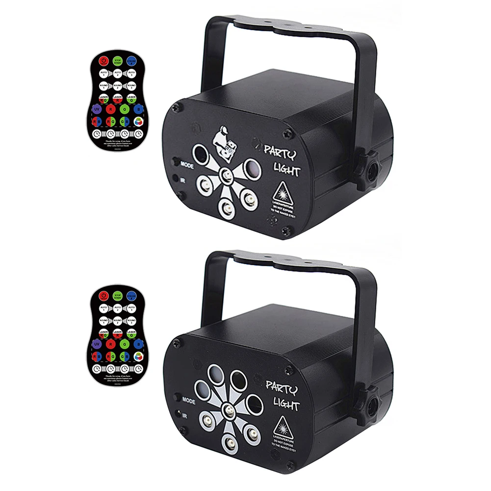 

Mini Laser Projektor UV8 Hole Pattern Starry Sky Projection Lamp KTV Bar Home Colorful Atmosphere Voice Control Light Flash