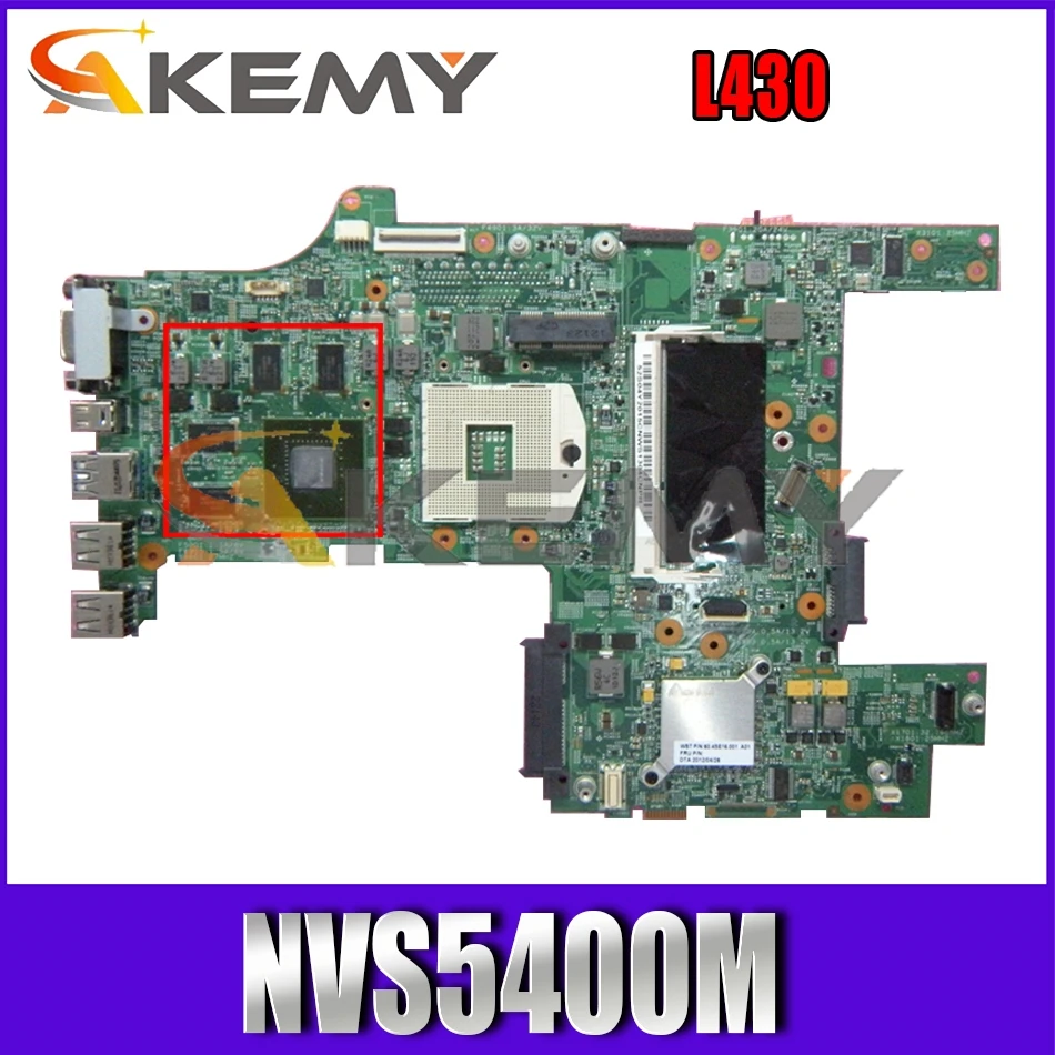 

Akemy для 48.4SE01.031 относится к Lenovo ThinkPad L430 Материнская плата ноутбука 04Y2015 04W6677 04W3566 PGA989 NVS5400M 100% тест