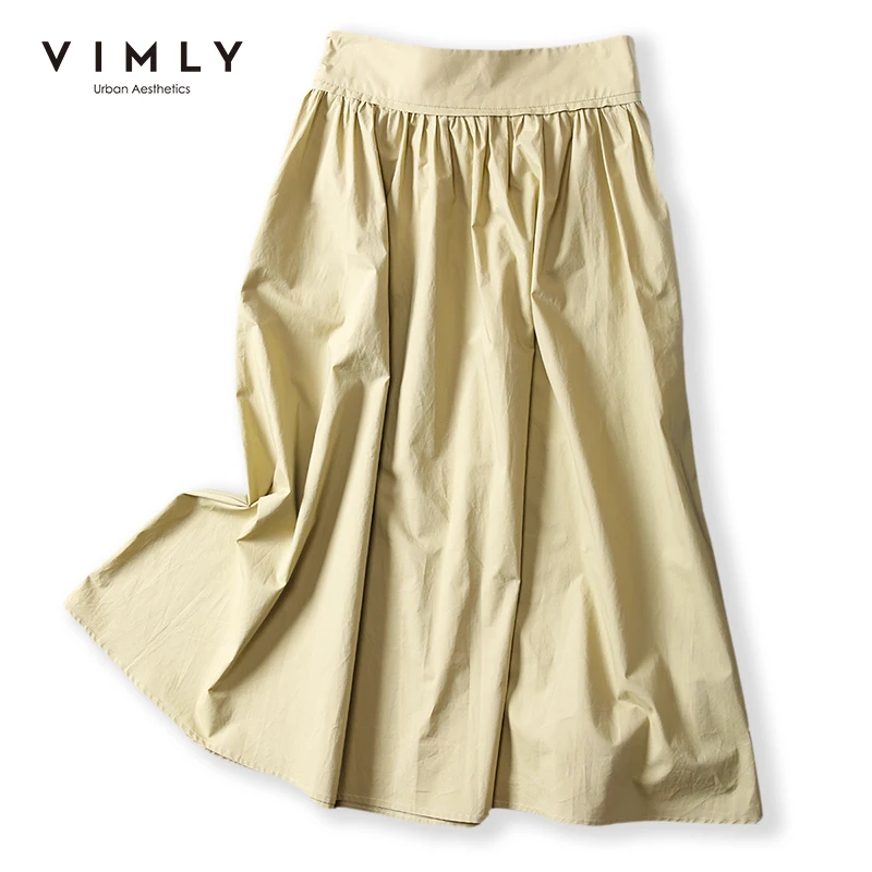 Юбка VIMLY Женская длинная на молнии элегантная офисная юбка с завышенной талией