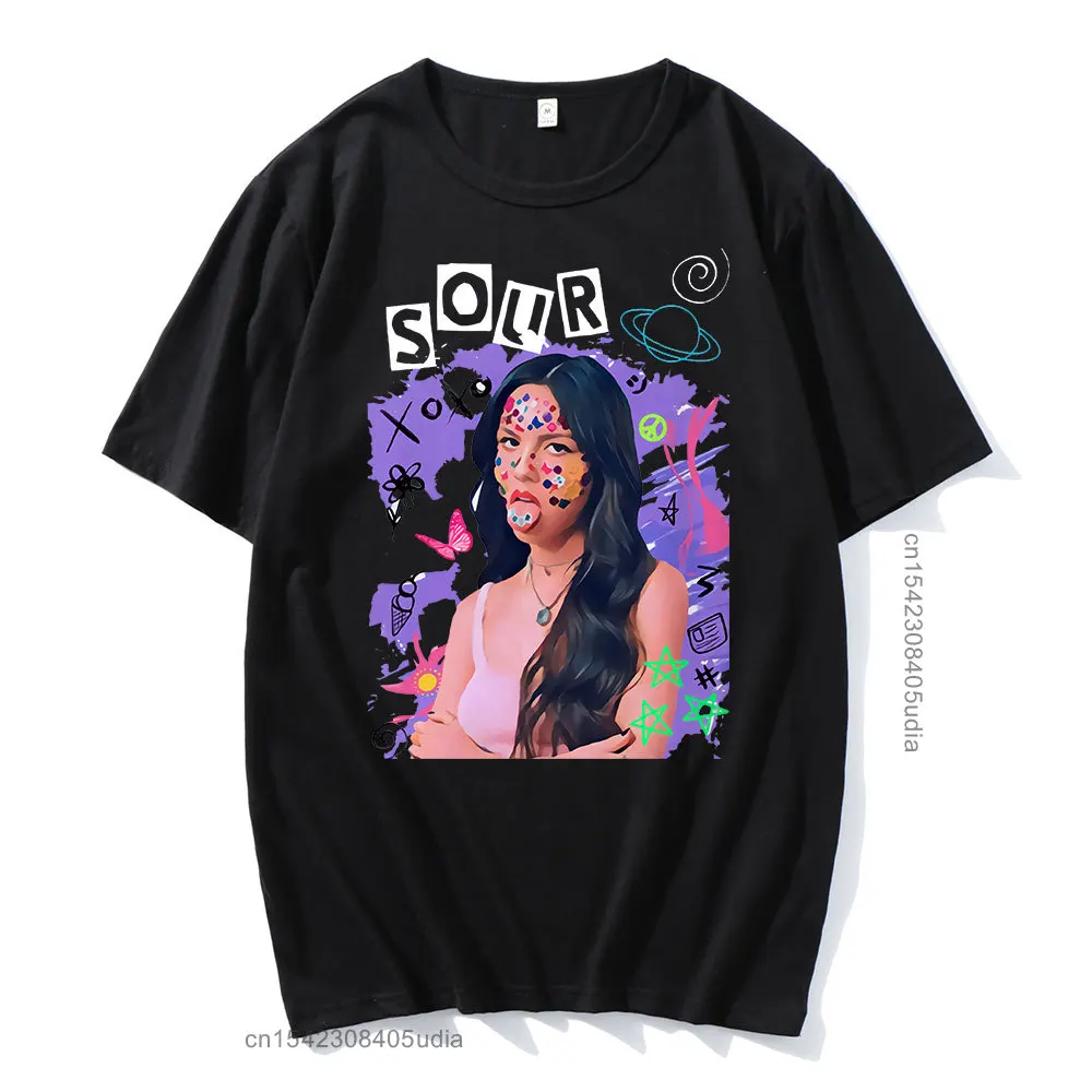 

Hot Sale Fashion Summer Anime Olivia Rodrigo New Tshirt Printed O-Neck High Quality Oversized Comfortable Short Tee- Tops