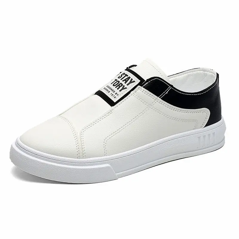 

Hip Hop Running Shoes for Men Top Sales Street Men's Sneaker Summer Brand Breathable Comfort PU Leather Light Soft Slip on K3