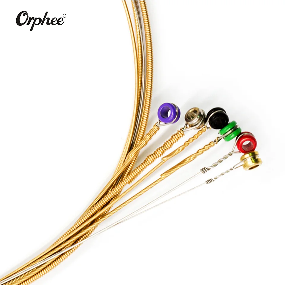 Струны Orphee для акустической гитары 6 шт./компл. Серия QA 85/15 бронзовые полностью
