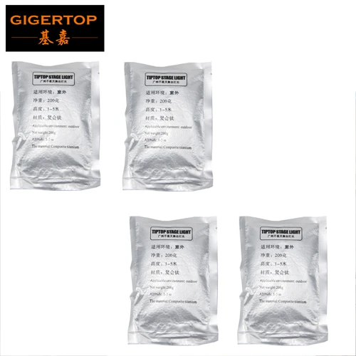 Gigertop Свадебный бесдымный Блестящий фонтан фейерверк порошок серебряный цвет сумка 200 г струя 4-5 м Пульт дистанционного управления китайский поставщик - Цвет: 4