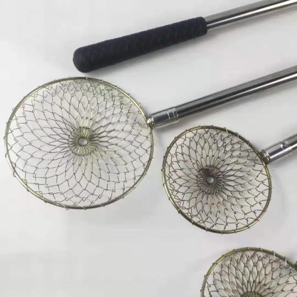 Winter 11/13.5cm Stainless Steel Wire Net Ice Fishing Hedge Mini Fish Strainer Scoops （Handle not included） | Спорт и