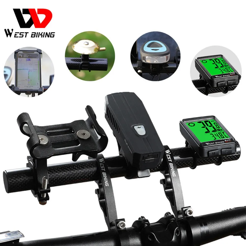 

Bicycle Handlebar Extended Bracket 25CM Carbon Cyclings Bike HandleBar Lamp Bracket Holder Extension Extender Mount Ciclismo