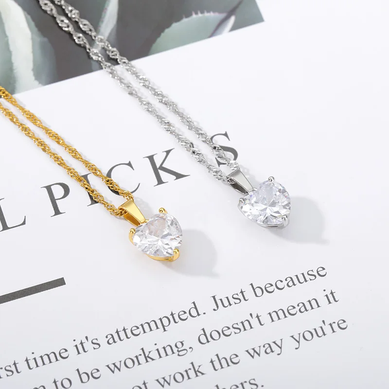 Choker Invisible Fish Line Crystal Necklace Pendants Neck Zircon Woman Clavicle Chain Lady Feminino Collar | Украшения и