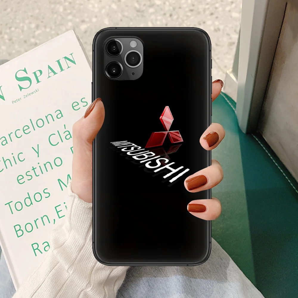 

Mitsubishi car logo Phone case For iphone 4 4s 5 5S SE 5C 6 6S 7 8 plus X XS XR 11 PRO MAX 2020 black back painting prime