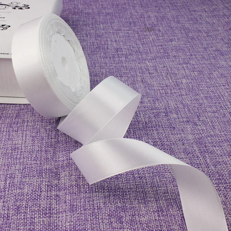 Шелковые атласные ленты 2 см золотые серебряные белые черные фиолетовые желтые