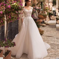 simple wedding dress princess plus size robe de mariee elegant robe de mriee custom made for women brides lace bride dresses