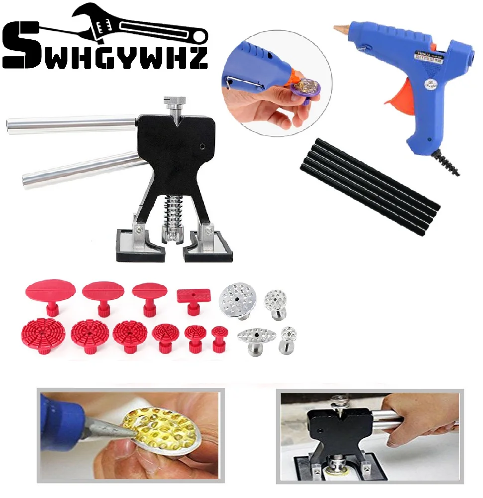 Инструменты для удаления вмятин без покраски на кузове автомобиля набор ремонта