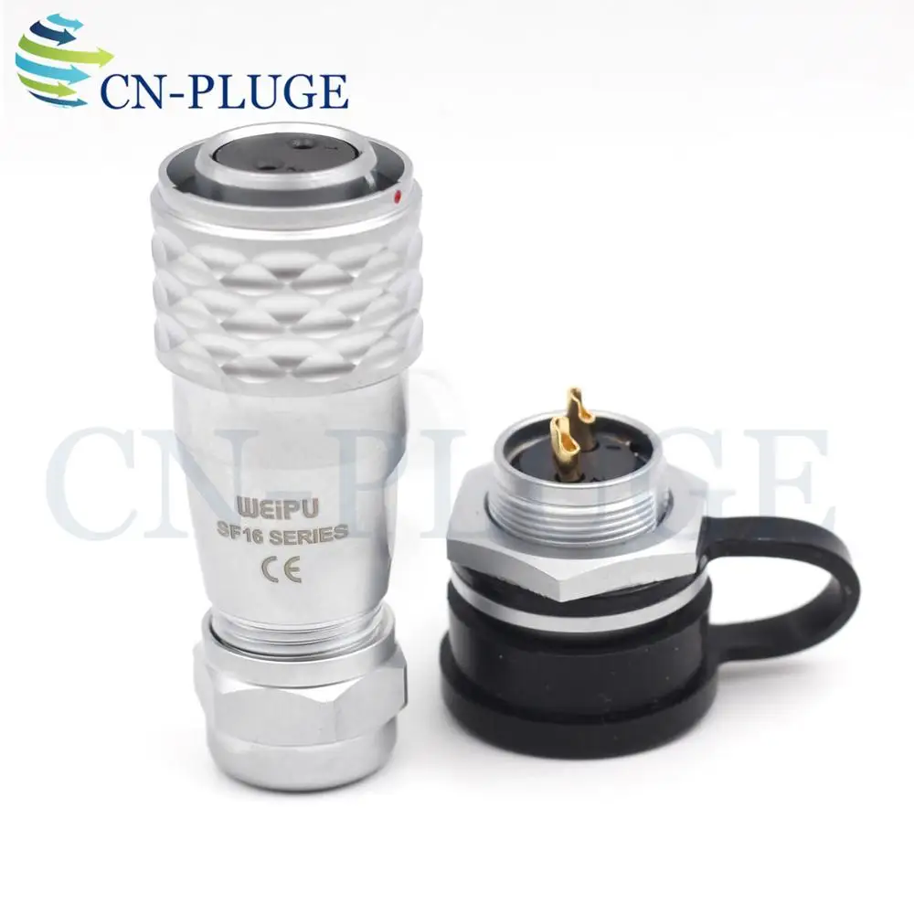 Waterproof 2-pin Aviation Connector WEIPU SF16 Series Male Socket Female Plug IP67 | Обустройство дома