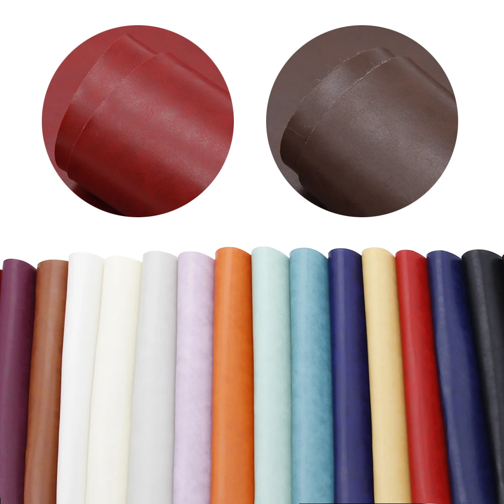 Однотонные листы из искусственной кожи 20*34 см материалы ручной работы для