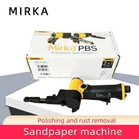 mirka pneumatic sandpaper machine car sheet metal solder joint trimming narrow space small hand held sander