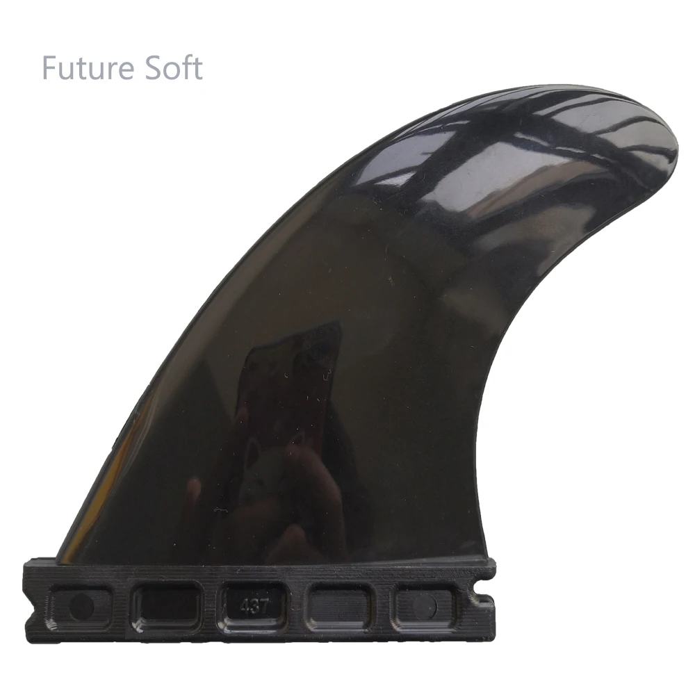 

Soft plastic future surf fins M side future surfboard fins 3 pcs per set black surf fin Medium Size