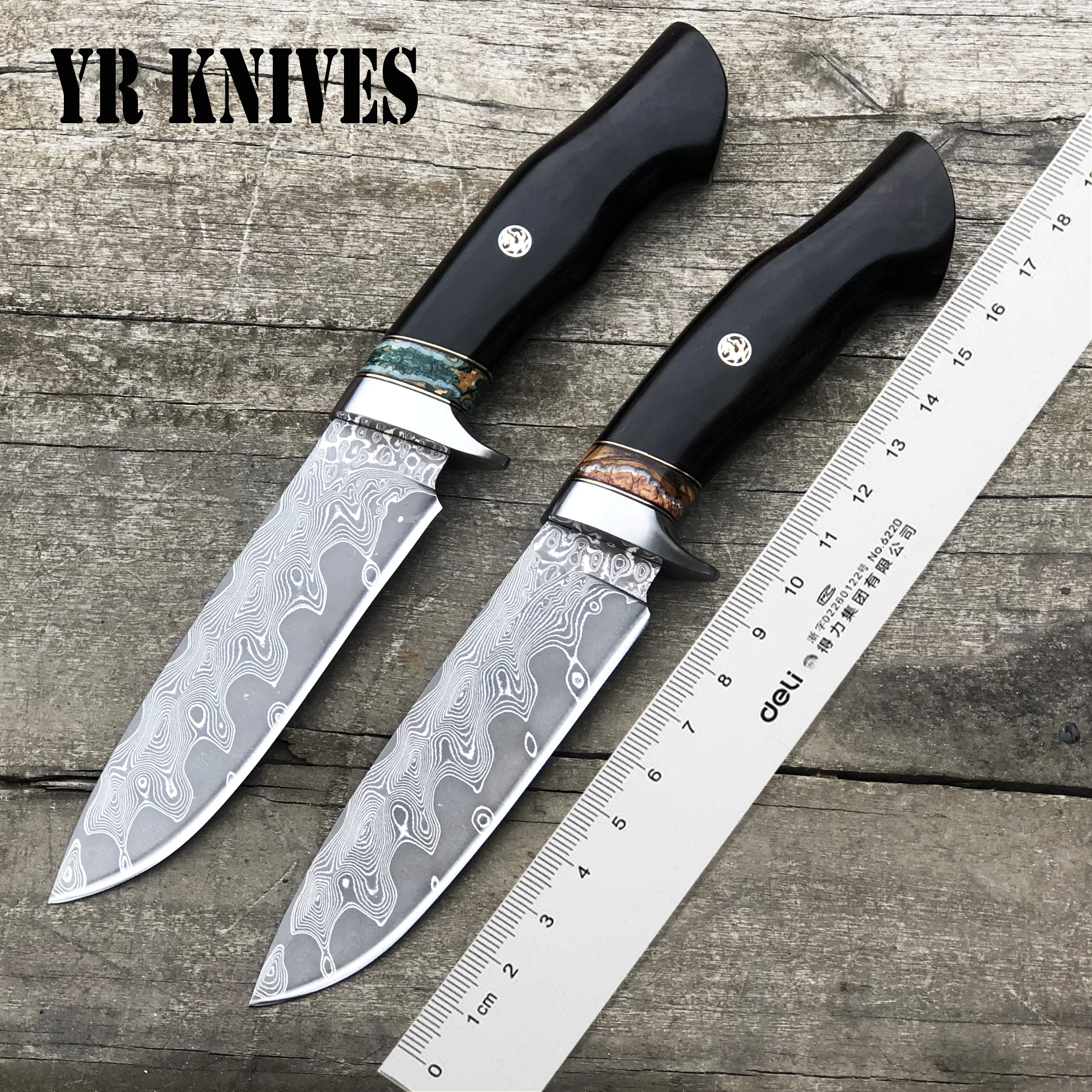 Дамасское лезвие коллекция ручной работы искусственный инструмент для улицы