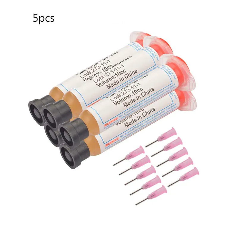 

JimBon 2/5/8/12pcs 10cc RMA-223 For Chips Computer Phone LED BGA SMD PGA PCB Solder Soldering Paste Flux Grease DIY Repair Tool