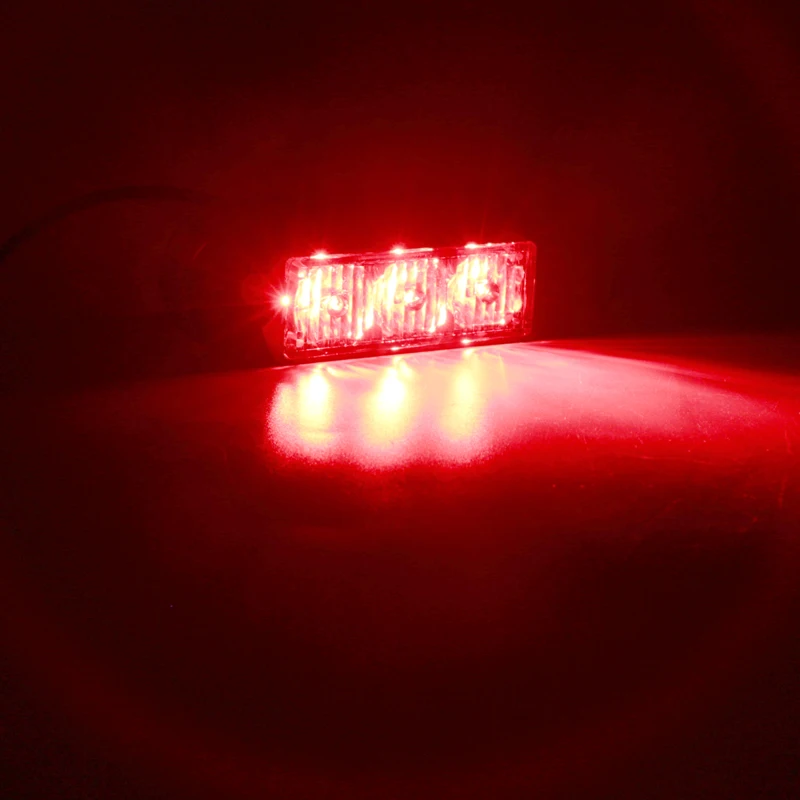 

3 светодиодных автомобильных стробоскопов, водонепроницаемый светодиодный аварийный маяк, вспышка, полицейская предупреждающая лампа, 16 различных мигающих режимов