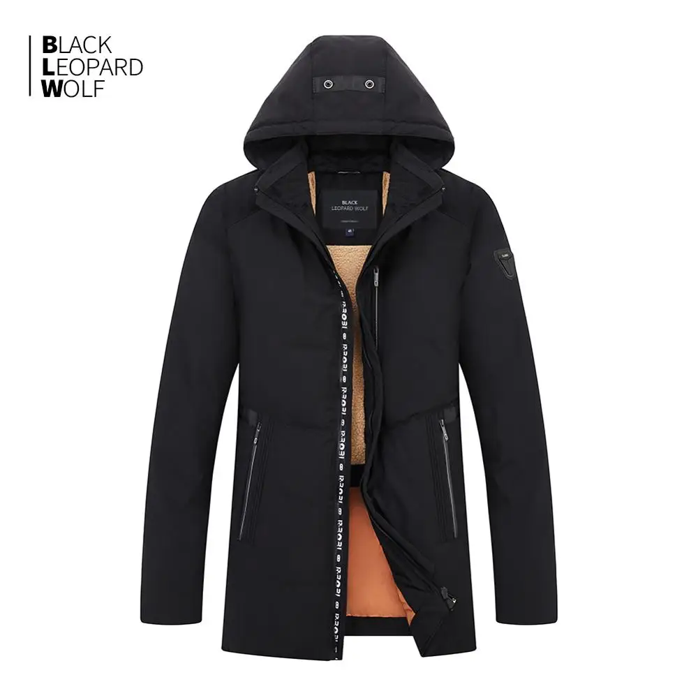 Goede Blackleopardwolf 2019 Nieuwe Collectie Winter Jas Mannen Dikke Katoenen Hoge Kwaliteit Klassieke Stijl Top Balck Kleur Donsjack Mannen B992