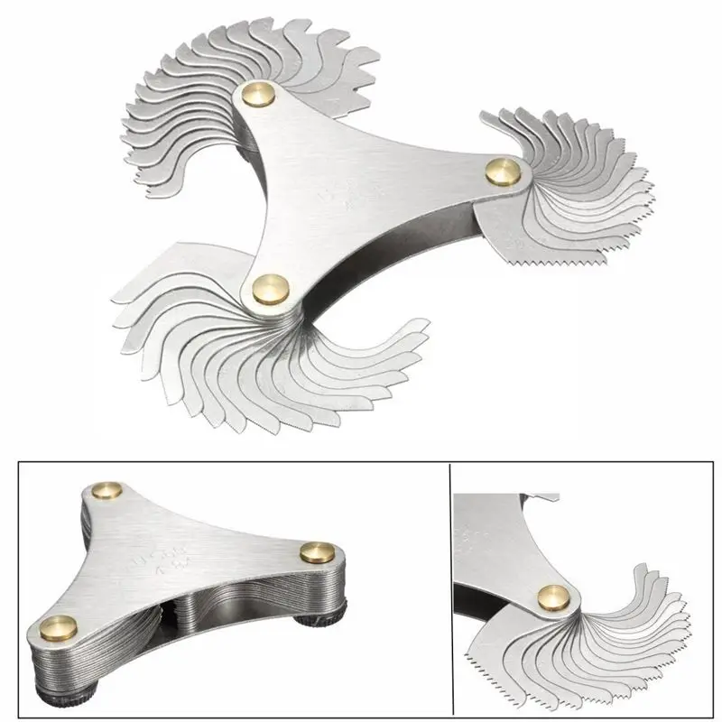 51 лезвие метрический резьбовой манометр 60 градусов шаг винта UNC 4 84 измерительные инструменты для