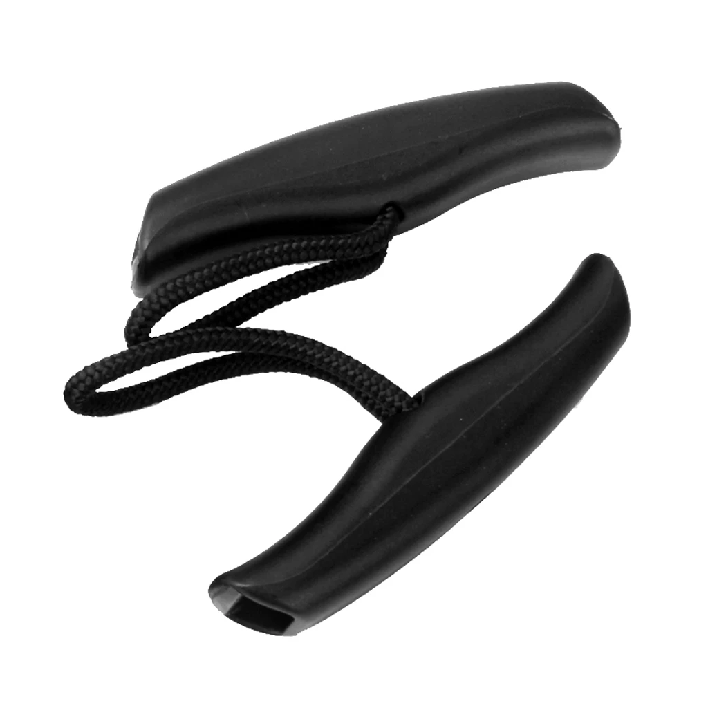 

2 Pieces Durable Black Nylon Marine Kayak Canoe Boat Pull Carry Handle with Cord Front Rear Mount Replacement Accessories