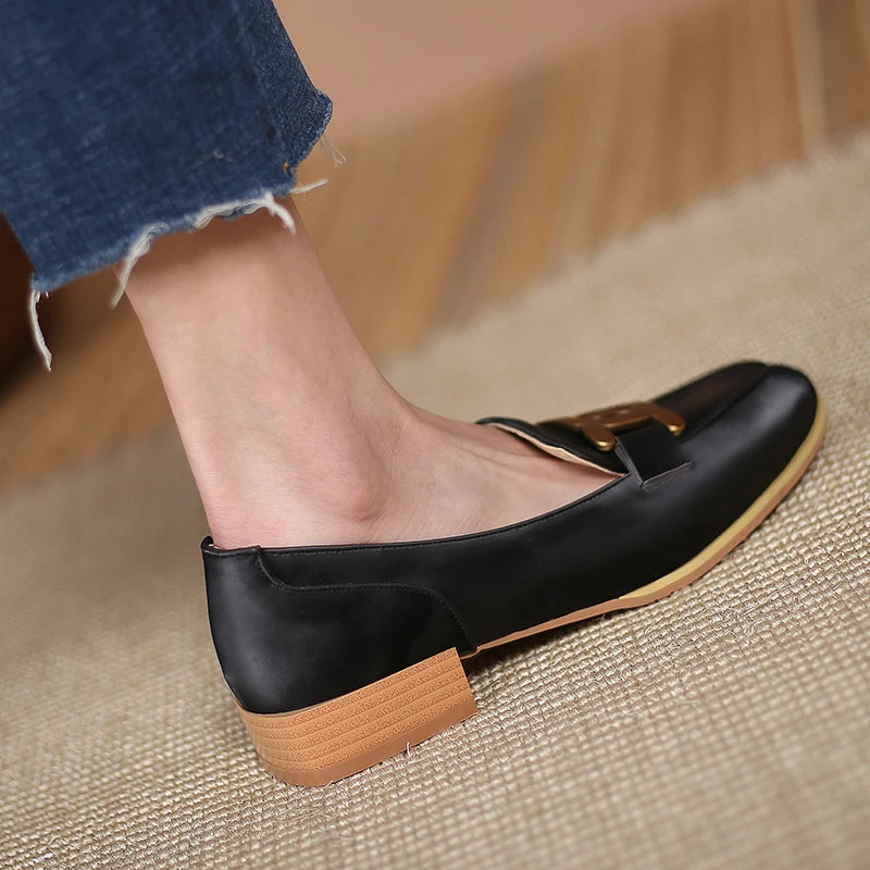 

Womens Shoes Flats Loafers Ladies Fashion Leather Brand Sneakers Womens Designer Flat Ladies Shoes Woman Luxury Female Footwear