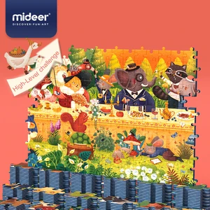 MiDeer 528 шт. высокоуровневый вызов, бумажные головоломки, игрушки, закат, карнавал, немецкая синяя карта, детские развивающие игрушки для детей 6 лет +