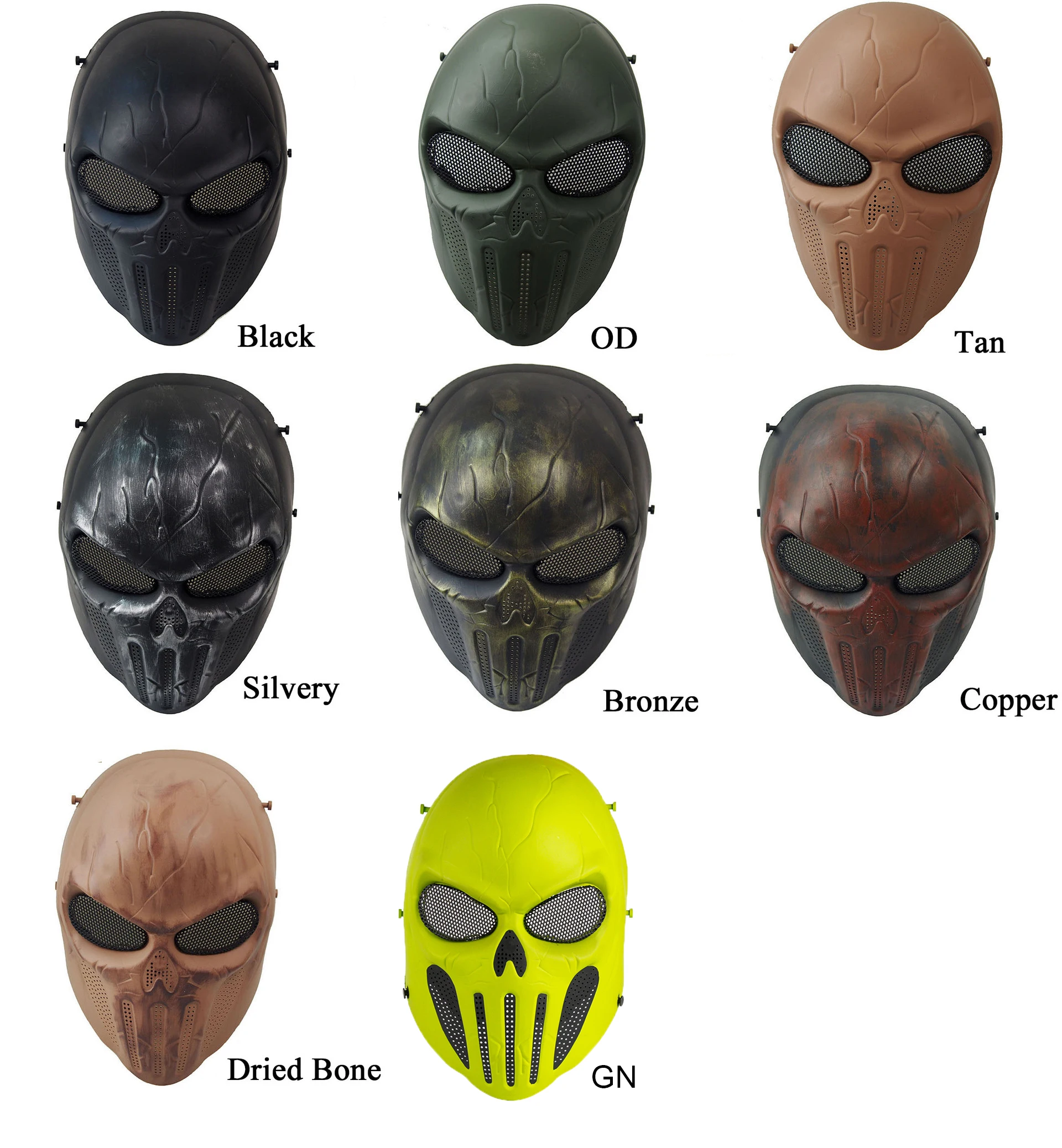 Тактическая Пейнтбольная страйкбольная маска для защиты всего лица с черепом на