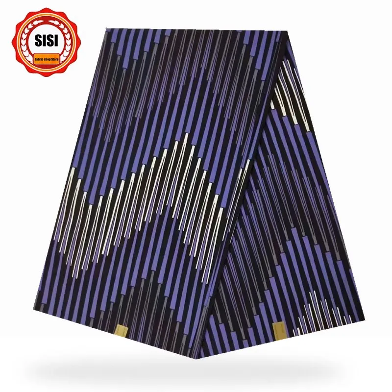 SISI 2019 popular Nigeria Ankara beautiful Print wax Fabric Africa high quality 100% Cotton 6 yards dress for women party | Дом и сад