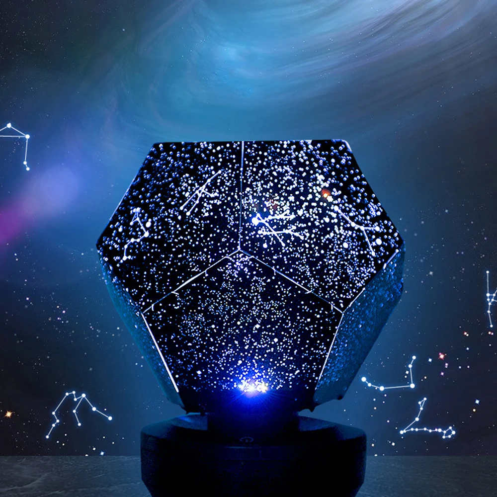 3D светодиодный прожектор романтичная лампа Звездный светильник проектор на