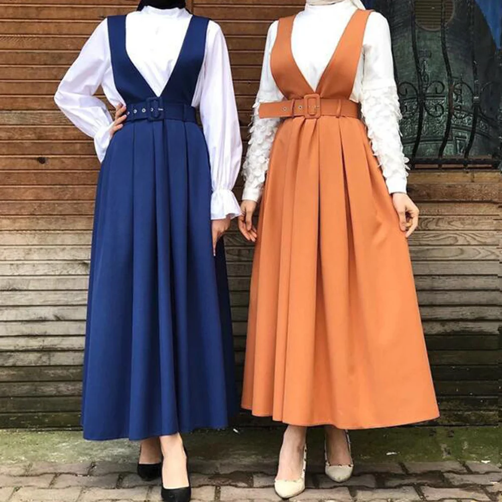 Повседневная Длинная юбка 2021 женская летняя плиссированная винтажные