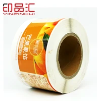 heat resistant mango jam label rolls for labeling machine logo custom adhesive bottle packaging stickers