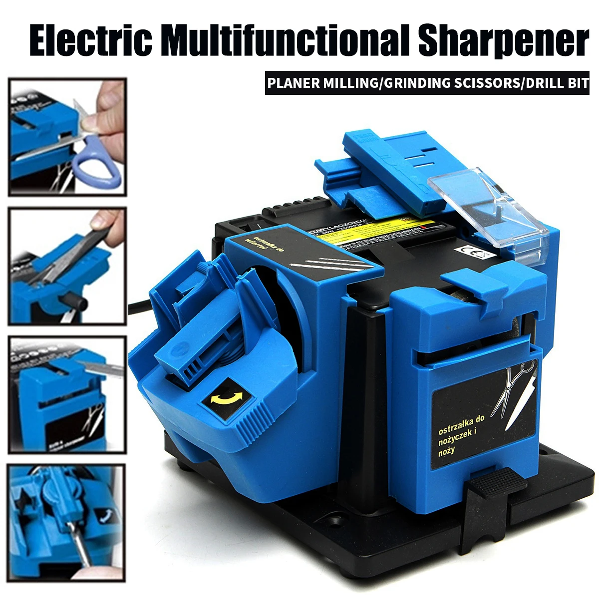 

NEW2022 NEW 3 In 1 professional Electric Knife Sharpener Drill Sharpening Machine Kitchen Knife Sharper Grinder Sharpener