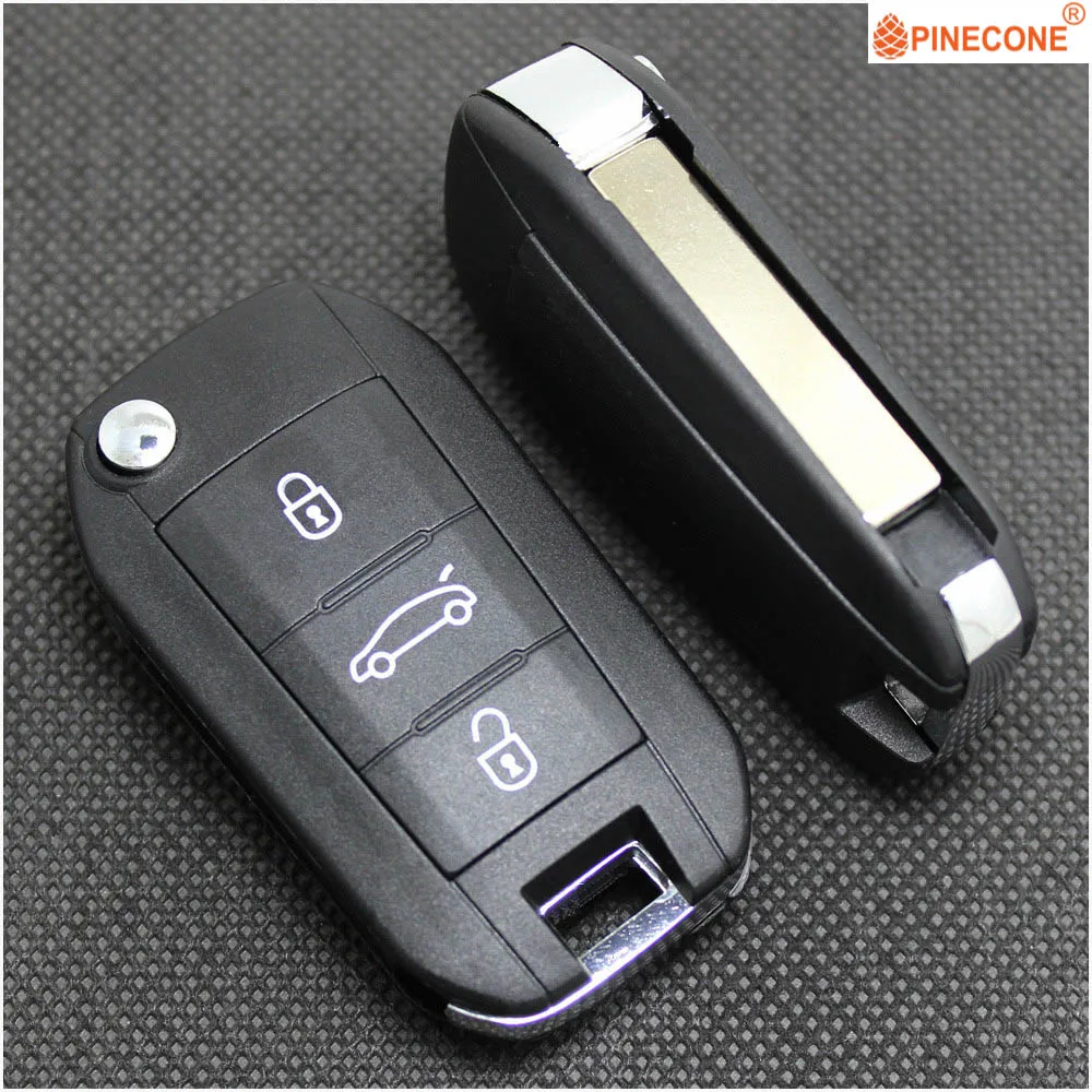 PINECONE для PEUGEOT 208 2008 301 308 508 чехол автомобильного ключа Hella 3 кнопки необработанное