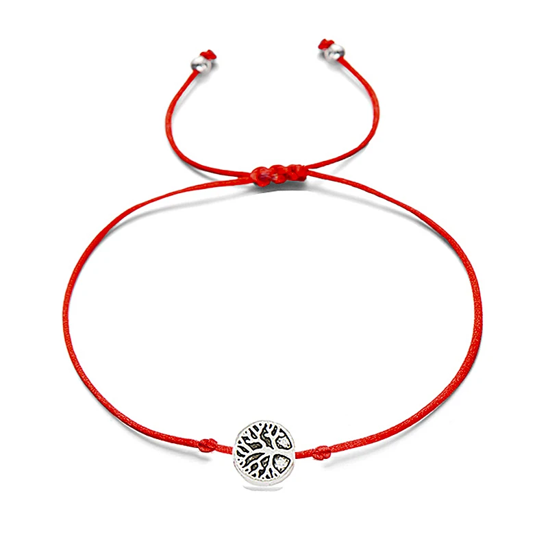 Браслеты с подвесками Life Tree для мужчин и женщин регулируемые ювелирные украшения