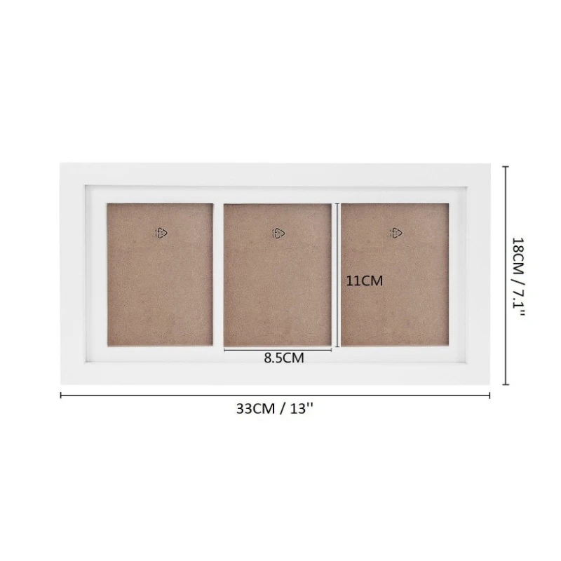 Детские ручные следы Тройная фотография Искусство DIY Художественный фон