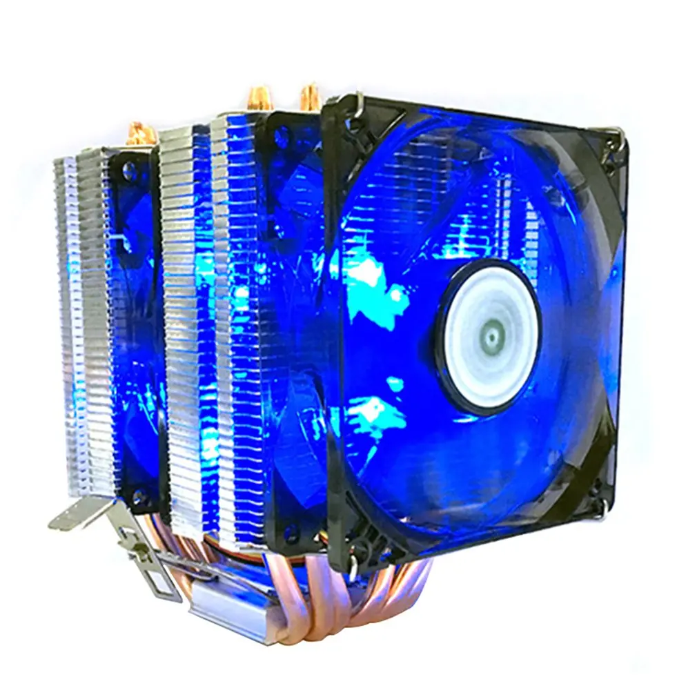 3 линии 6 тепловая трубка процессор радиатор AVC Чистая медь AMD 1155 1156 настольный компьютер процессор кулер Постоянная скорость один двойной ветер
