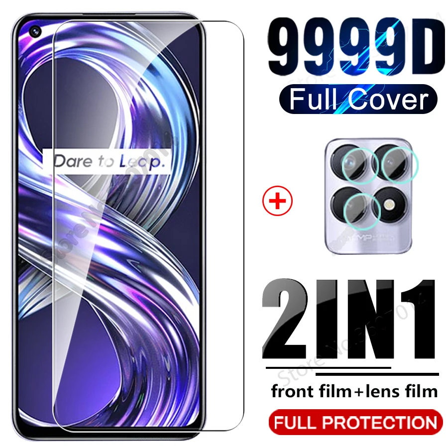 

Закаленное стекло realmi 8i с полным покрытием для realme realmy 8i 8 i 6,6 дюйма 2021 защита для переднего экрана от царапин пленка для камеры