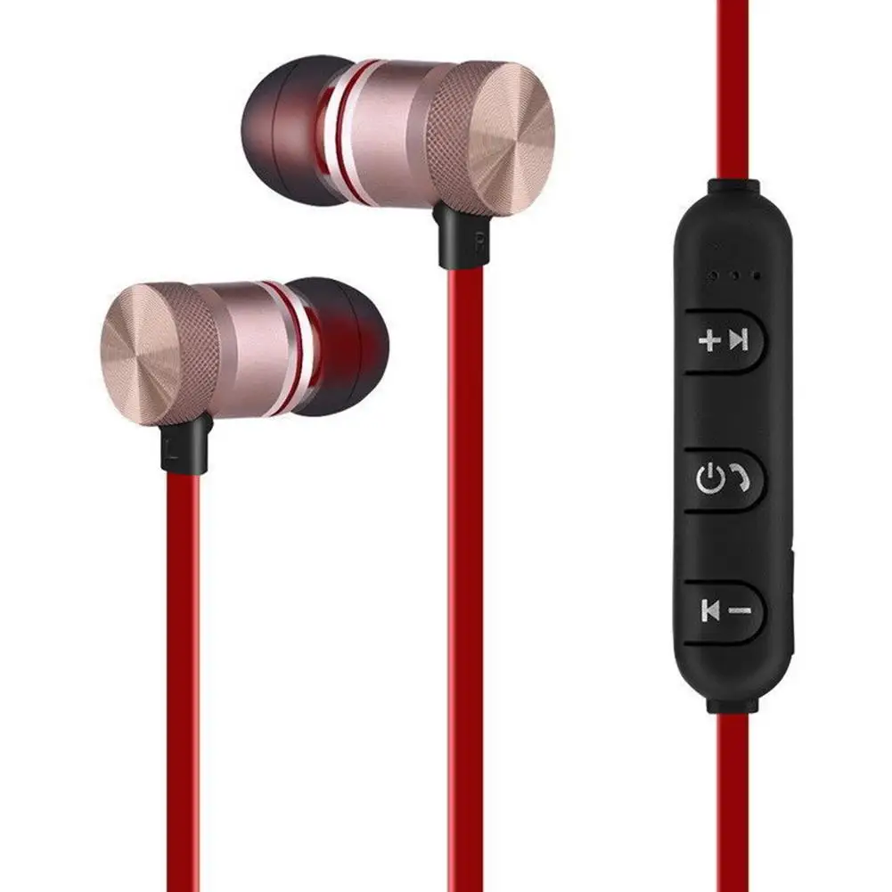 

Metal Magnet Earphone Wireless Bluetooth Sports Running In-ear Stereo Headset