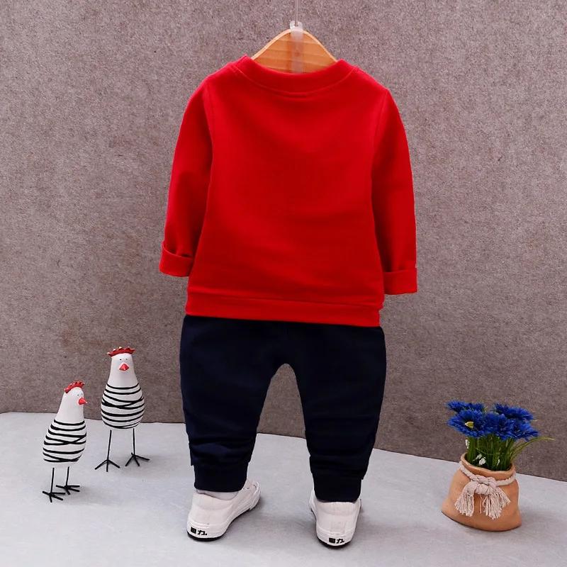 2019 Autumn New 1-4 Year Christmas clothing Baby Clothes Boys Suits Kids Cotton Long Sleeve Round Neck Sweater+Pants Set |