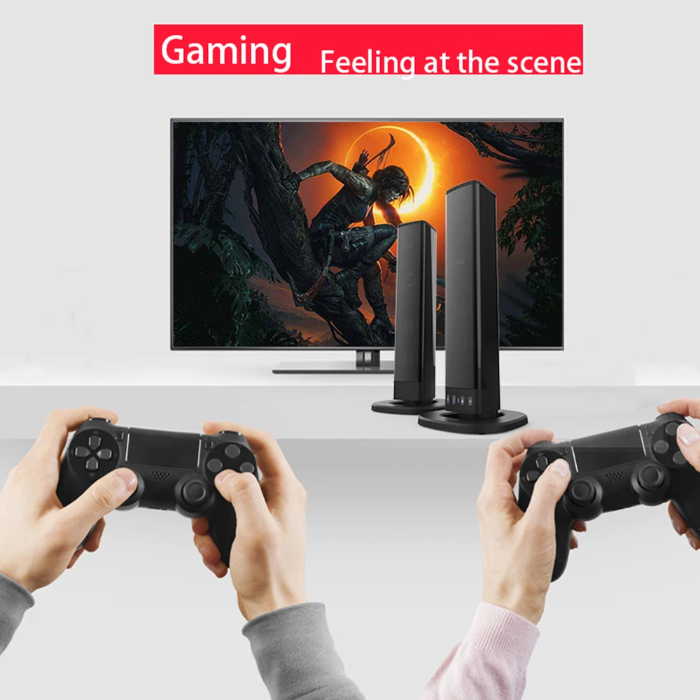 

AWEI Y12-1 20W Wireless Bluetooth Speaker TV Sound Bar Home Theater Music Stereo Wireless Bluetooth Sound Bar Speaker