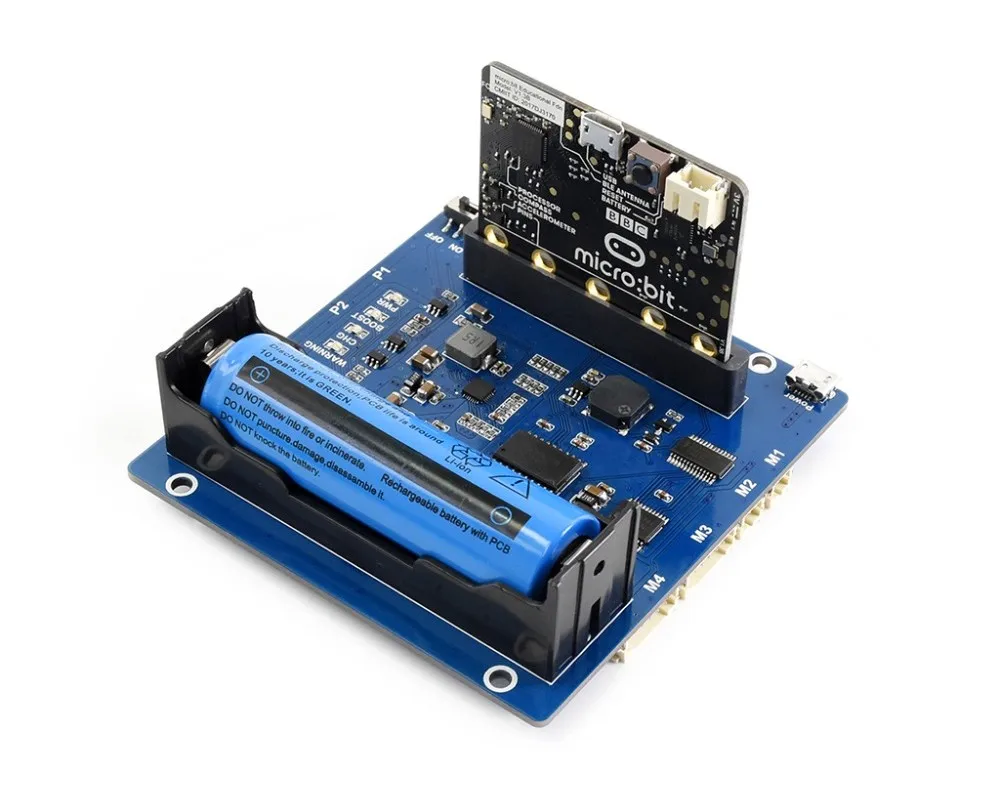 Набор для сборки робота KitiBot starter 2WD умный автомобиль с контроллером BBC micro:bit